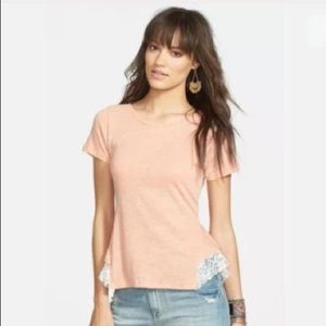 Free People Tulip Lace Peplum Top